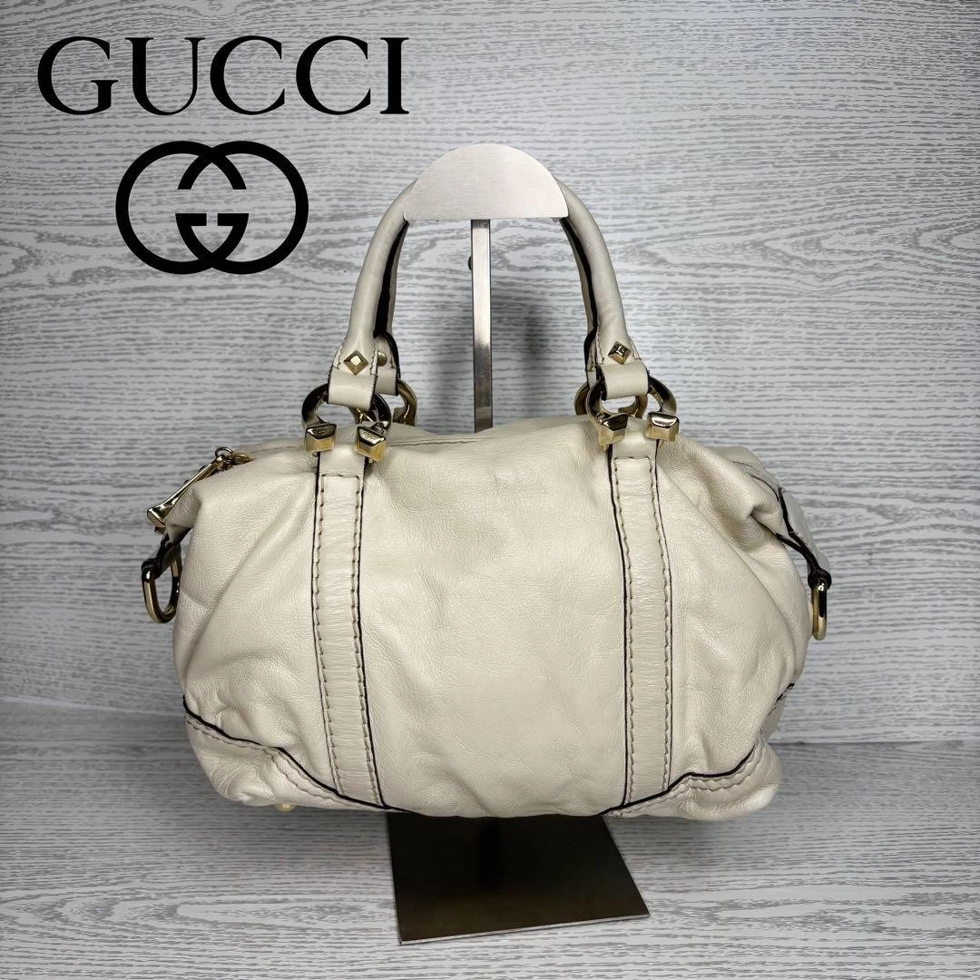 GUCCI handbag leather S941