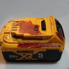 DEWALT XR 20V 5Ah Lithium-Ion Power Tool Battery Yellow for Power Tools