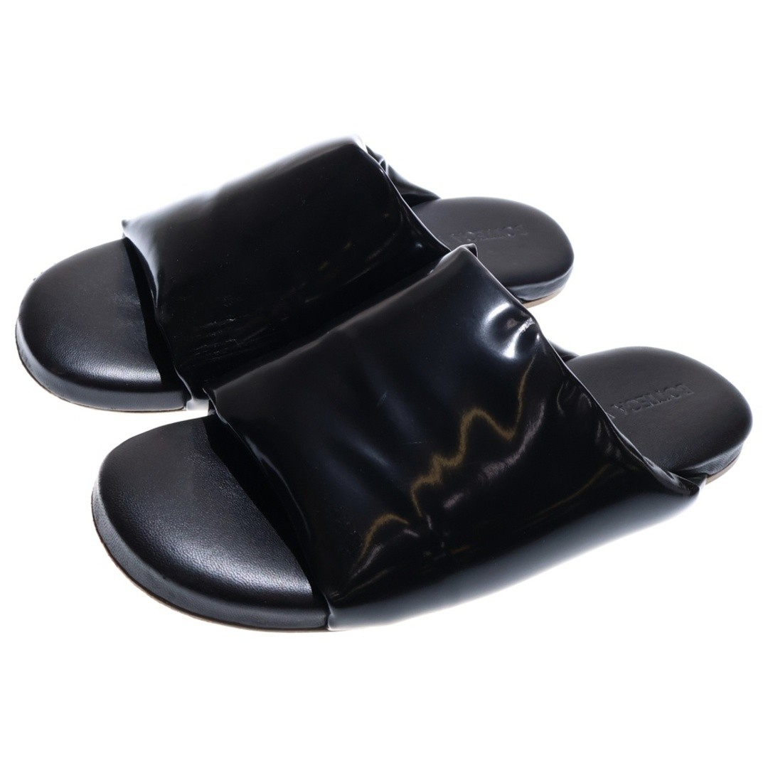 BOTTEGA VENETA Cushion Slides Leather Padded Slide Sandals Women Black Used bfb1 thumbnail 3