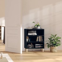 Sideboard Schwarz Kommode 57X35X70 Cm Holzwerkstoff Wohnzimmer