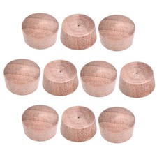50Pcs 9/16 Inch Wood Button Top Plugs Hardwood Furniture Plugs 9/25 Inch Height