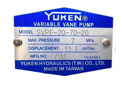 qty1 For YUKEN SVPF-20-70-20  Variable vane pump inbox.yay #bv