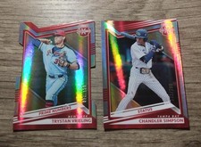 2022 Panini Elite Extra Edition Red - Chandler Simpson, Trystan Vrieling /299 