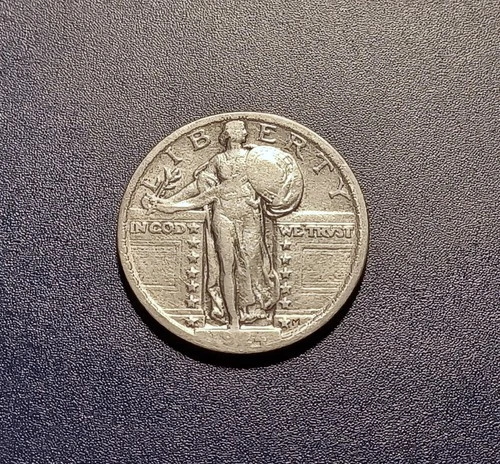 Nice VF 1924-P Standing Liberty Quarter