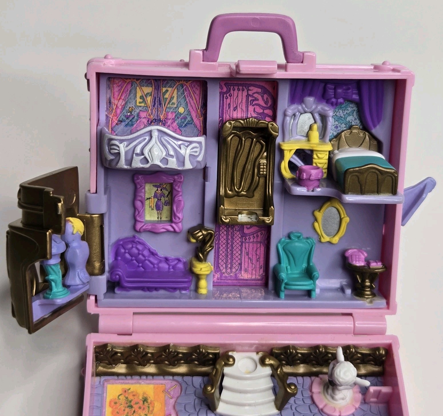 *SUITCASE COMPACT ONLY* 1996 Vtg Polly Pocket  Polly in Paris Bluebird Toys
