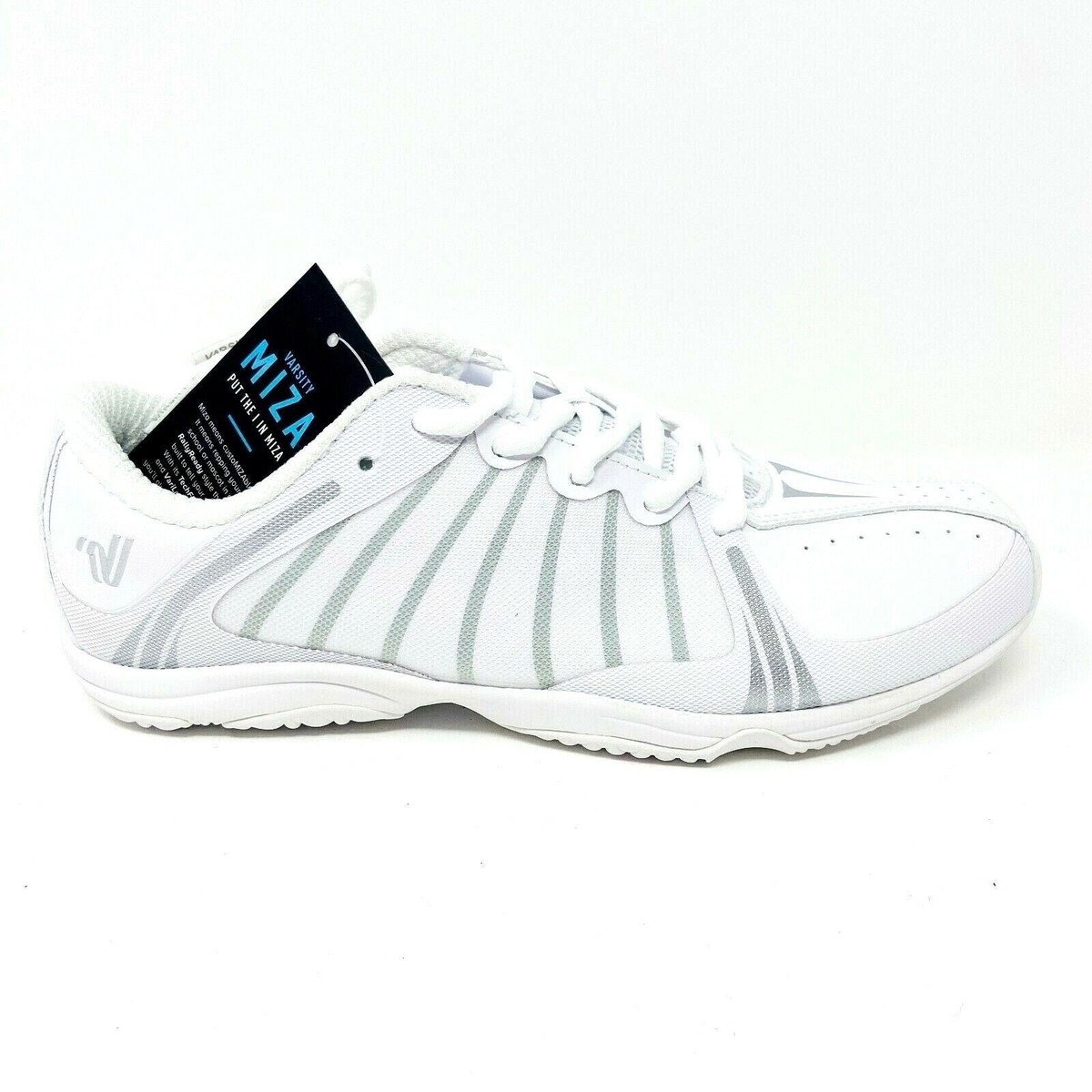 Varsity Miza Step Up White Silver Womens Cheerleading Cheer Team