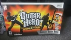 Nintendo Wii/Wii-U Guitar Hero WORLD TOUR Guitar Kit Bundle set video game disc