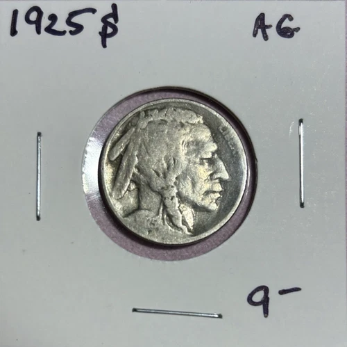 1925 S Buffalo Nickel - Tough Date/Mint Combo - Mintage 6,256,000 - Good Example