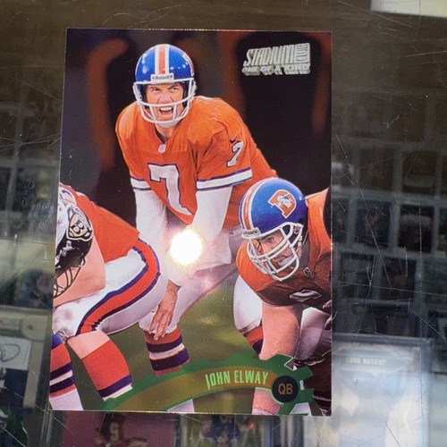 JOHN ELWAY ONE OF A KIND FOIL 1997 Stadium Club, #70 SHORT PRINT RARE SP BRONCOS - Picture 3 of 5