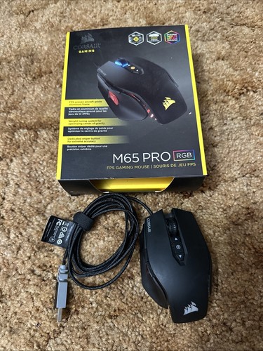 Corsair CH-9300011 M65 PRO RGB0033 Gaming Mouse - Black - 第 1/1 張圖片