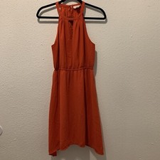 NWOT Ann Taylor Orange Loft Keyhole Neckline Dress Sz. SMALL