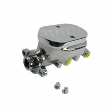 Power Brake Alum. Master Cylinder 1 Bore 4-ports Chrome Finned Top B10002 Power Brake Alum. Master Cylinder 1 Bore 4-ports Chrome Finned Top B10002