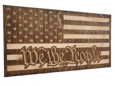 Armadietto nascondiglio pistola bandiera americana 19" WE THE PEOPLE portaoggetti pistola nascosto
