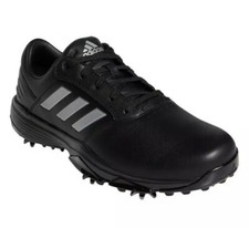 Adidas 360 Bounce II Spiked PGA Golf Shoes Black Silver EF5574 Mens 8.5 New