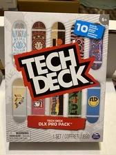 Tech Deck DLX Pro Pack 10 Boards Skateboard Fingerboard Set
