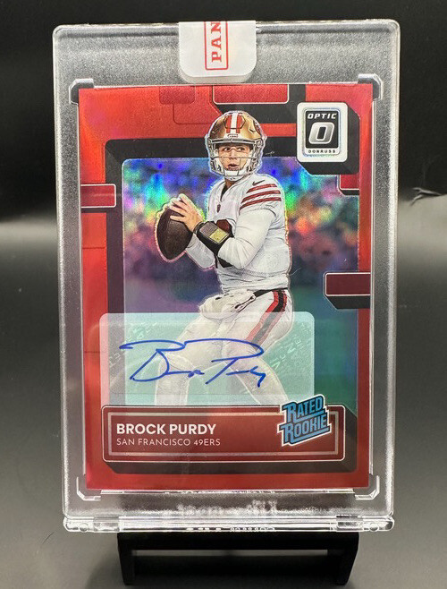 2022 Optic Brock Purdy RED JERSEY #Match rated rookie auto 13/75 Color Match!