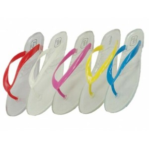 women's clear jelly flip flops