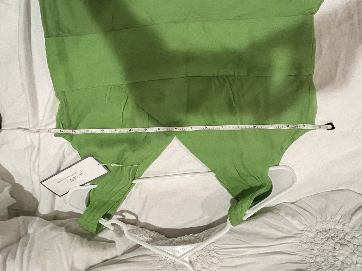 J. Crew Sophia Dress Silk Green size 12p. NWT | eBay