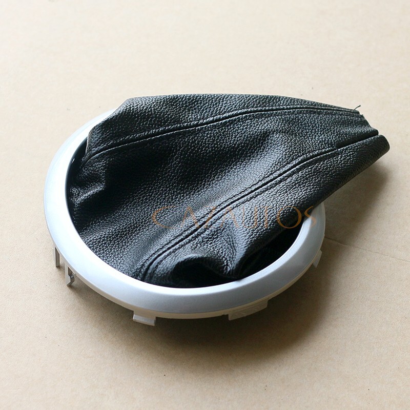 GENUINE LEATHER GEAR SHIFT KNOB BOOT COVER FOR RENAULT CLIO MK3 05-14 - Image 6