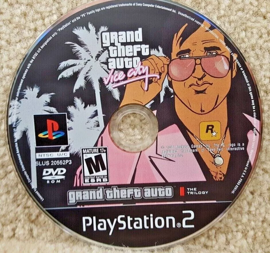 Grand Theft Auto Liberty City Stories and Vice City Stories Disc Round Rug  Carpet