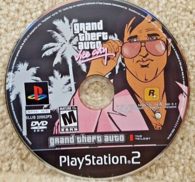 Carte D'enregistrement PS2 GTA Vice City - Bon état, Pour PlayStation 2