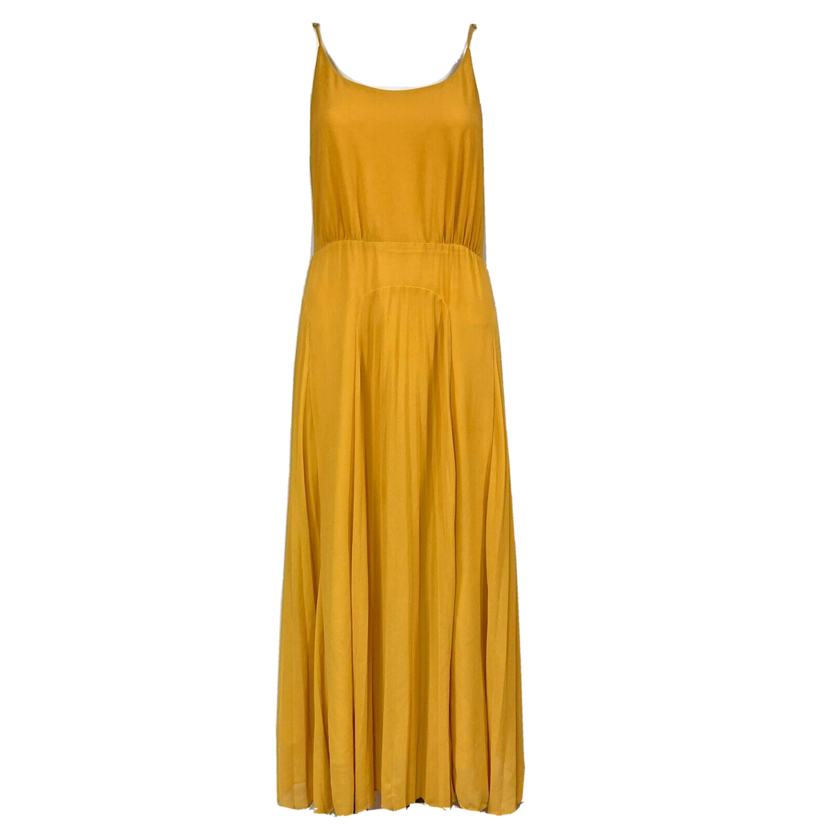 mustard yellow sun dress See U Soon Dress Womens Sz S Mustard Yellow Gold Maxi Sundress Sleeveless