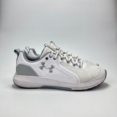 Under Armour Charged Commit TR 3 White Gray Athletic Shoes Sneaker Men Shoes 12