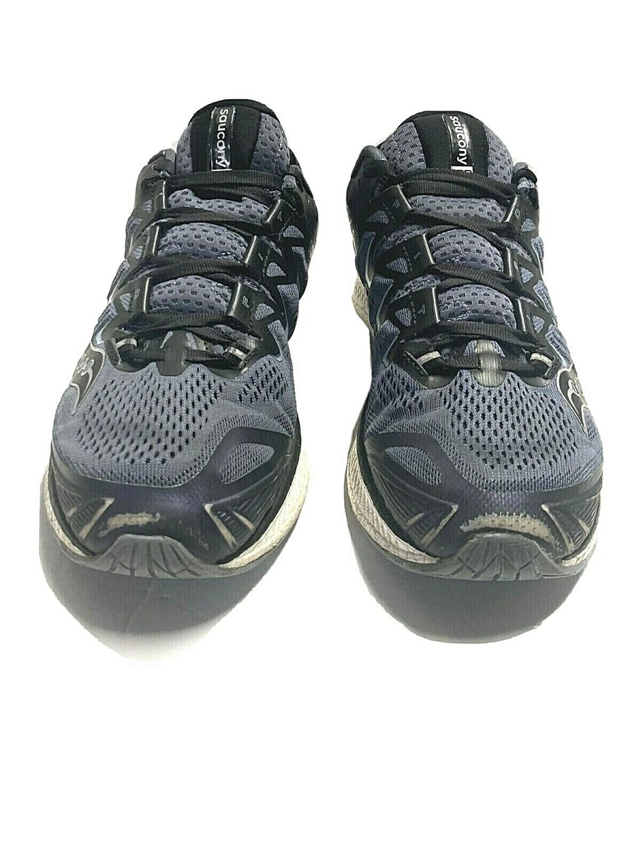 Saucony Mens Triumph ISO Everun Athletic Running Blue Black Shoes Size 10