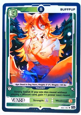 Buffpup PL8 (Regular) 025/190, 1st Edition, Rising Stars, VCard