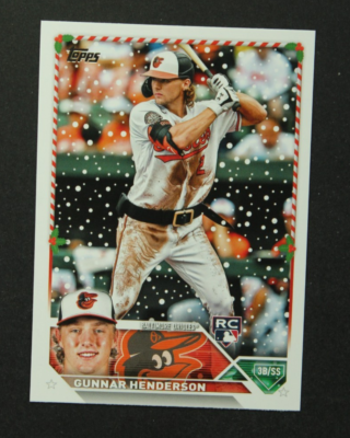 2023 Topps Holiday Gunnar Henderson RC Super Rare Santa Belt SSSP