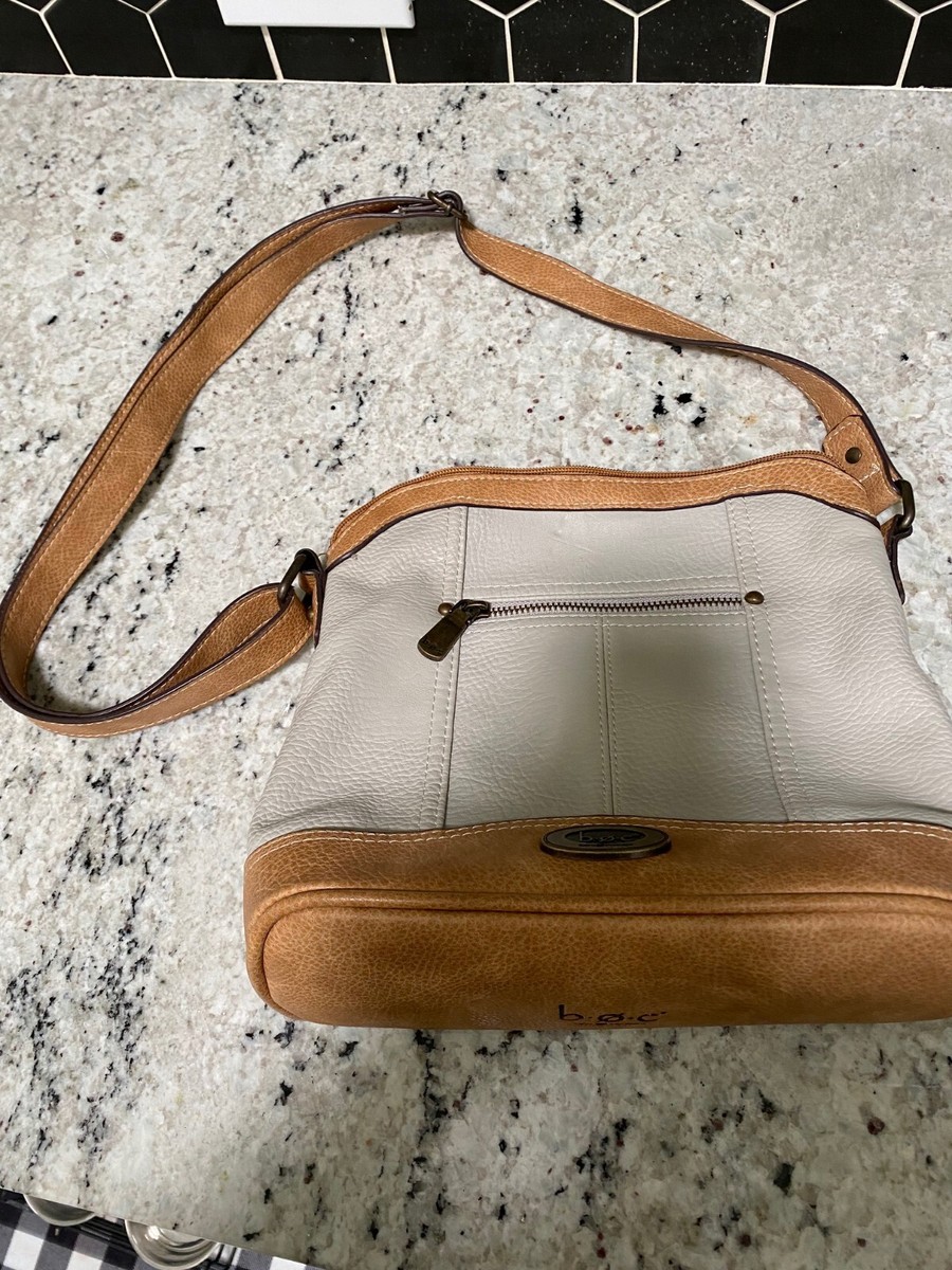 BOC Born Concept Shoulder Bag Tan Beige Vegan Leather Travel  display picture 1
