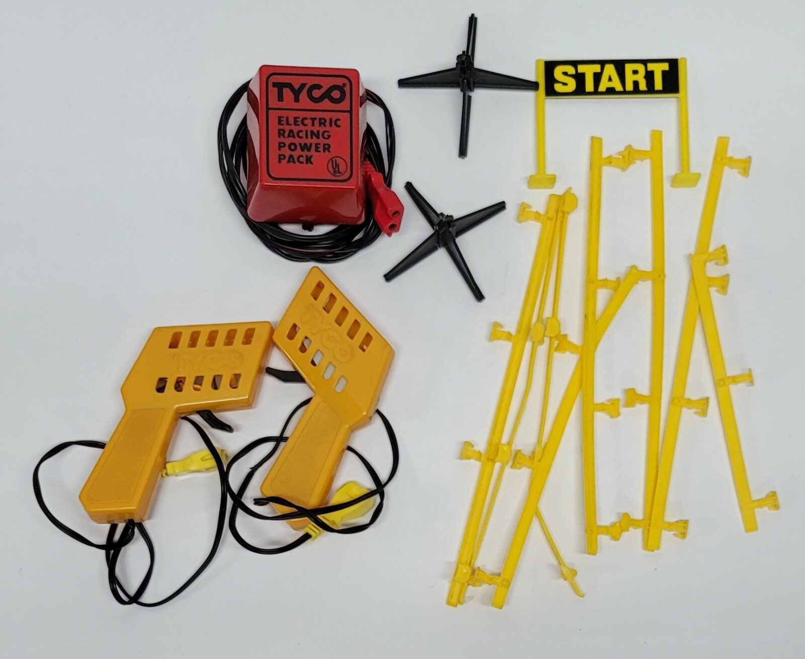 Vintage HO Scale Tyco Controllers Power Pack with Guardrails for Slot Car Sets