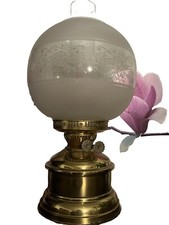 Vintage Electric oil lamp table / wall Mounted lamp Brass Bedroom Finger Lamp.