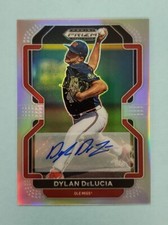 2022 Panini Prizm Draft Dylan DeLucia Auto Silver Prizm #PDP181 Card