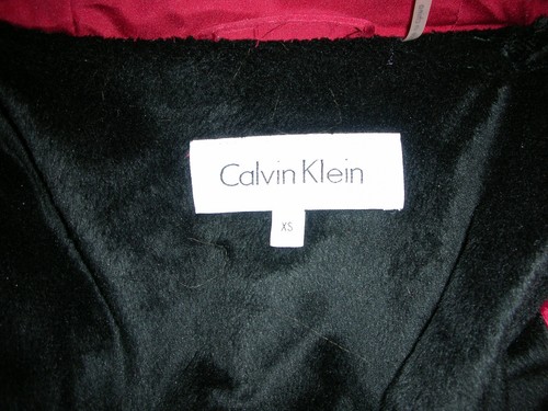 Calvin Klein ORG puffy jacket RED coat down winter puffer US XS (EU Small) new - Picture 10 of 11