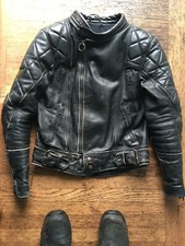vintage 1980s LARET Leather cafe racer BIKER Motorcycle Jacket DISTRESSED M*