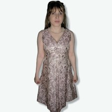 Vintage 60s Floral Brocade Cocktail Dress Pleated Mod Sleeveless Metallic Purple