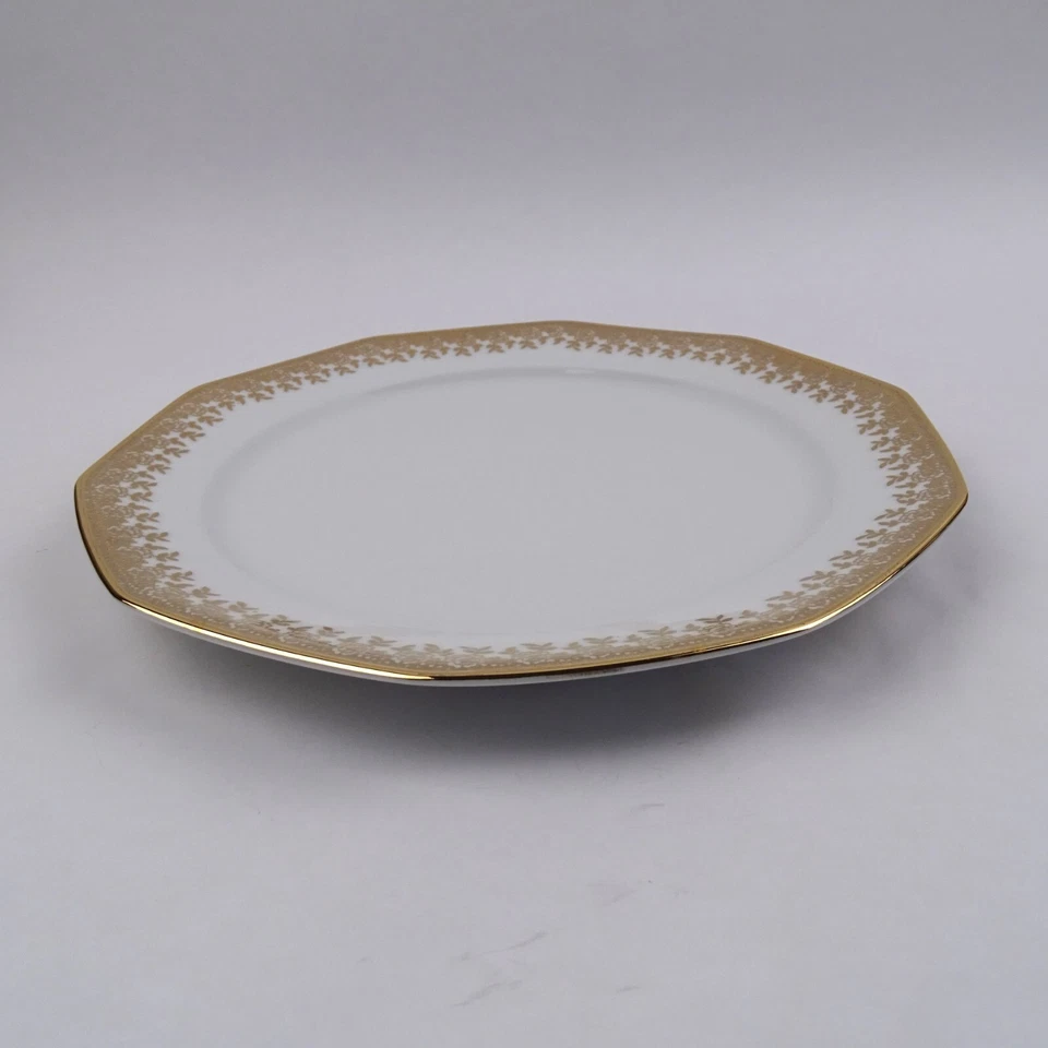 Winterling Marktleuthen Speiseteller mit edlem Golddekor Porzellan 70er Jahre - Bild 3 von 4