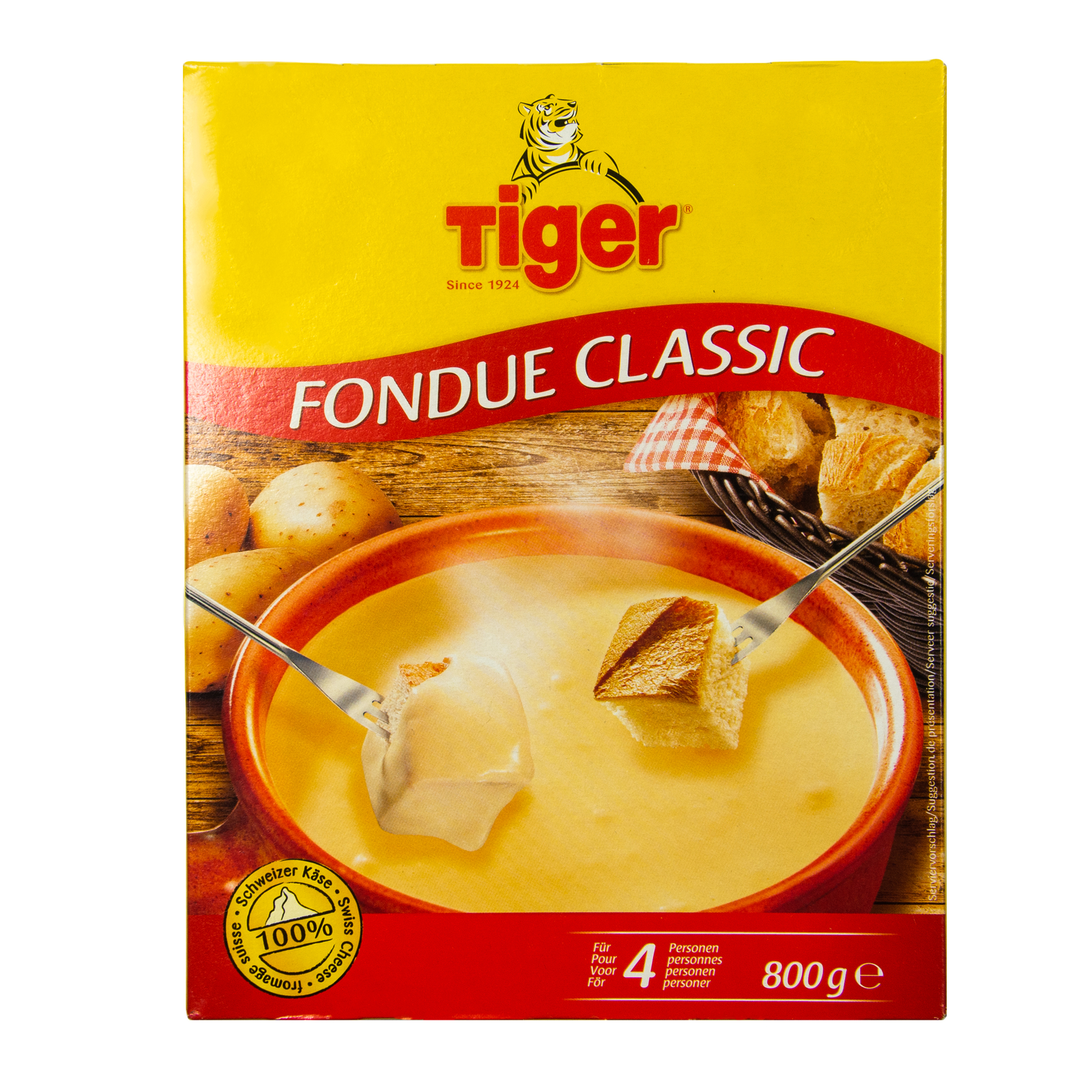 Tiger Fondue Classic 800g Käsefondue aus Schweizer Käse