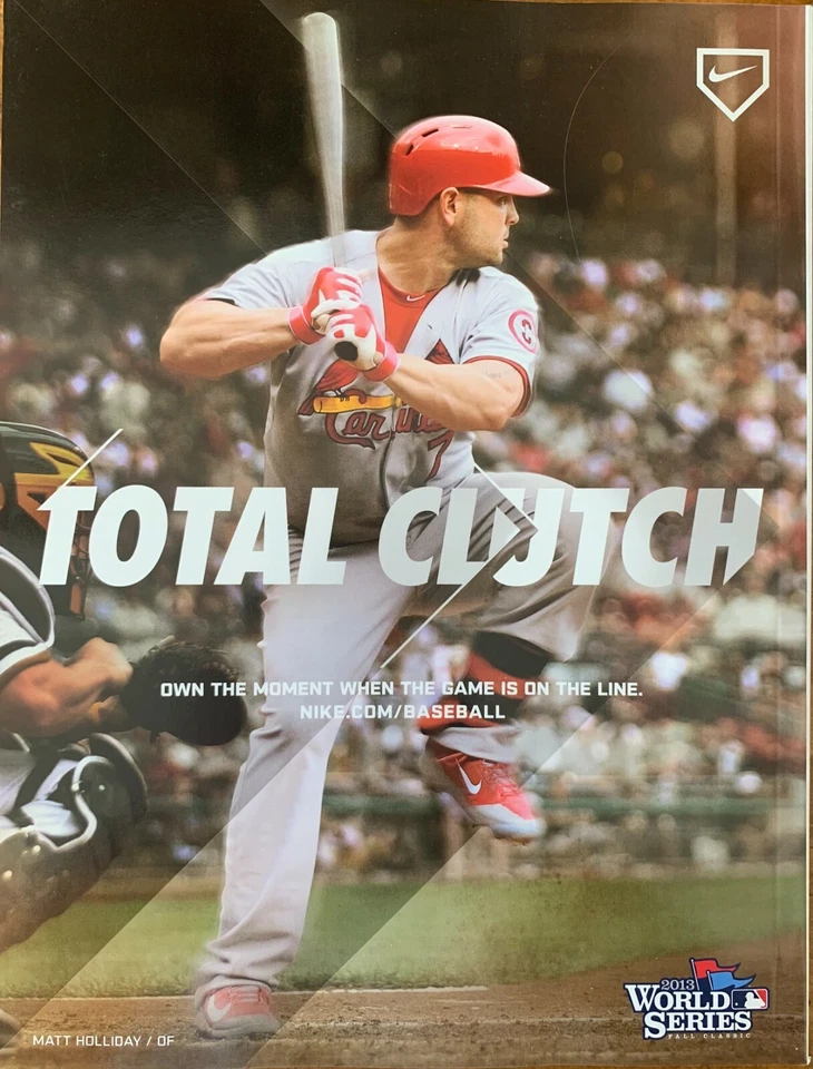 2013 WORLD SERIES PROGRAM BOSTON RED SOX ST. LOUIS CARDINALS MATT HOLLIDAY BACK - Image 2 of 2