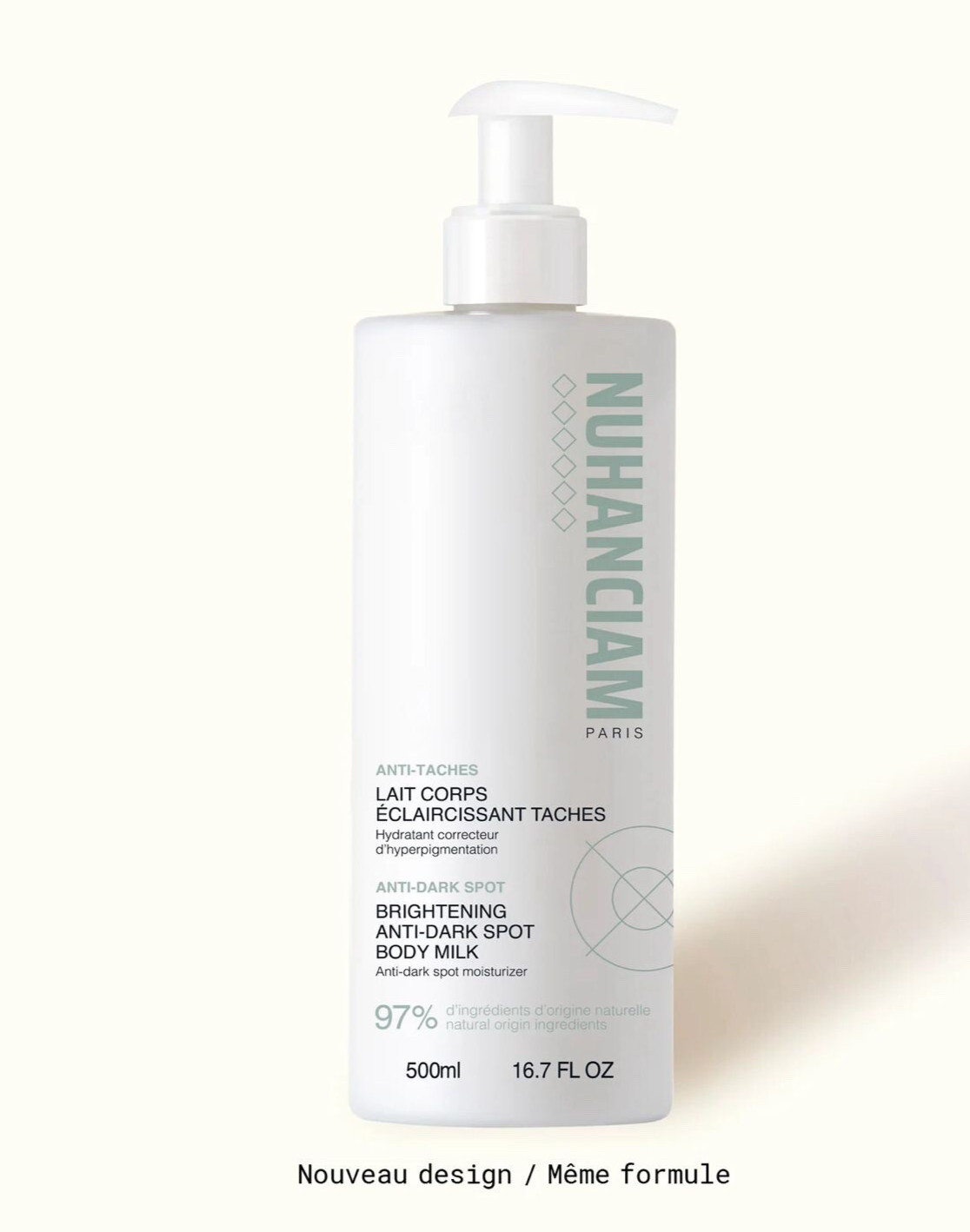 Lait Éclaircissant Corps Anti-Taches Nuhanciam 500ML - Hydratation Tous Types de Peaux