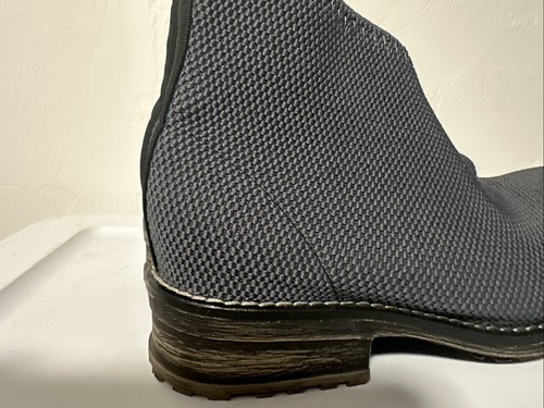 Aetrex Woman Liberty Ankle Knit Blue Grayish Stretch Boots Size 8 - Picture 7 of 10