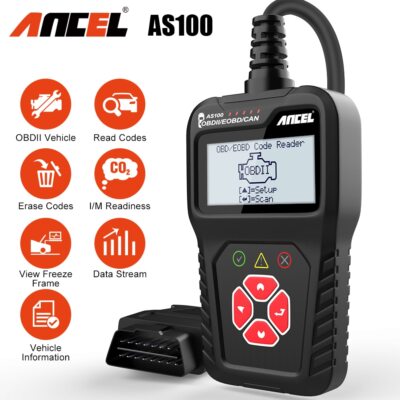 ANCEL AS100 OBD2 Scanner Car Check Engine Fault Code Reader Diagnostic Scan Tool