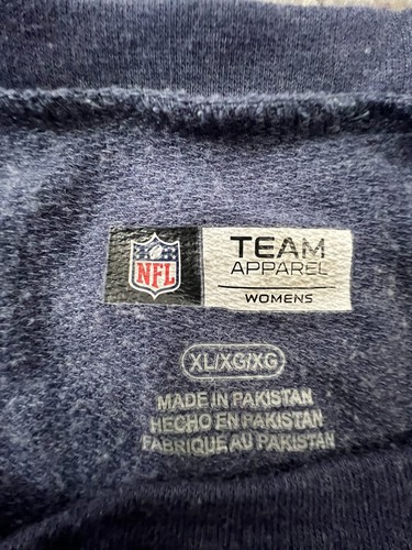 NFL Team Apparel Shirt Womens XL Blue Gray Long Sleeve Chicago Bears Football - Picture 3 of 8