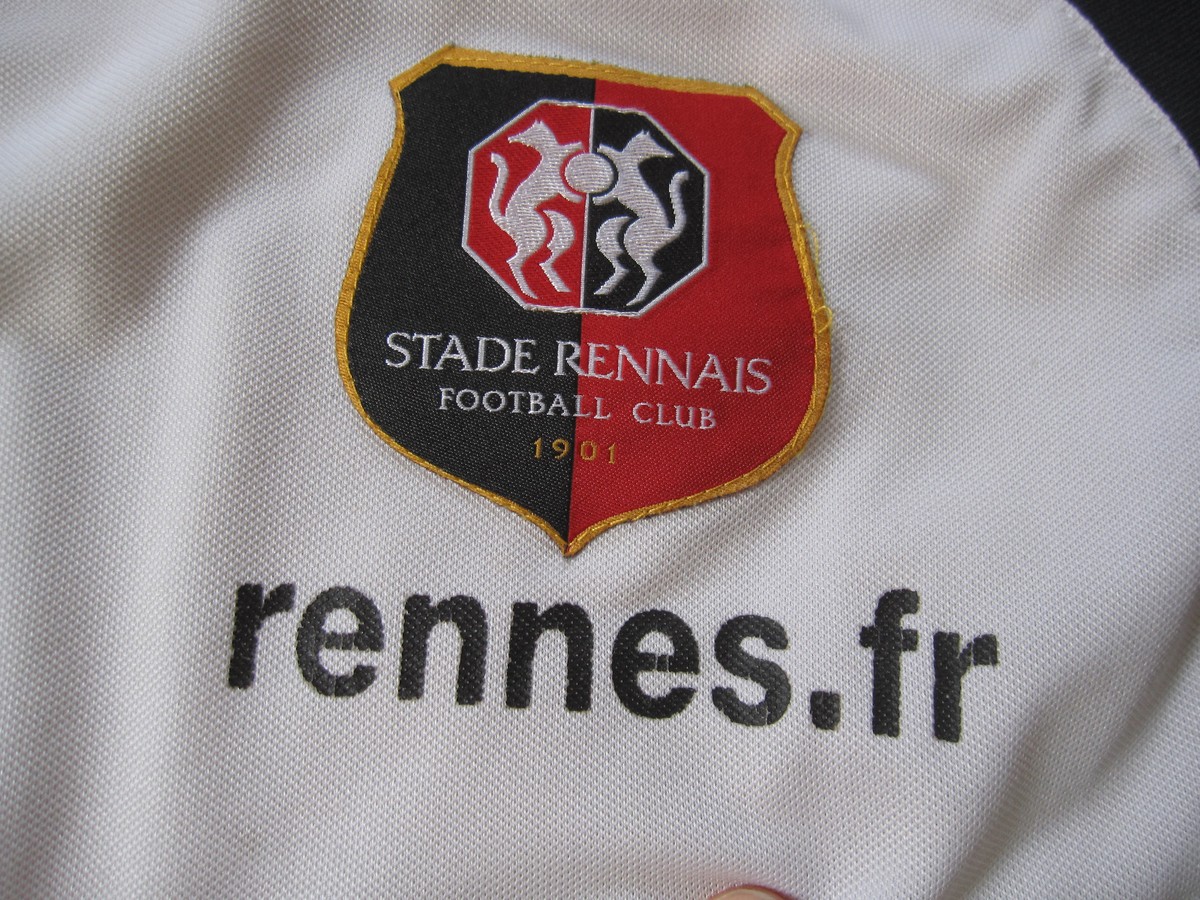Maillot STADE RENNAIS années 80 RENNES PUMA vintage PFIZER shirt jersey L/S L