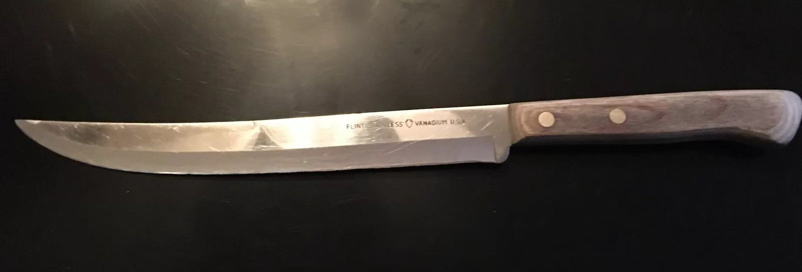 Vintage Flint Vanadium Carving Chef Knife 9” Blade Made in USA eBay