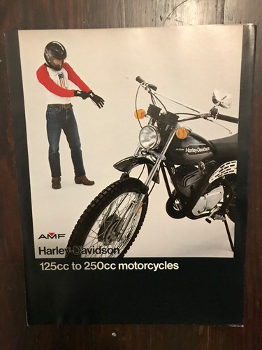 1976 Harley Davidson 125cc 250cc Sales Brochure Ss Sx 175 Ss Sx 250 Ss Sxt 125 Ebay