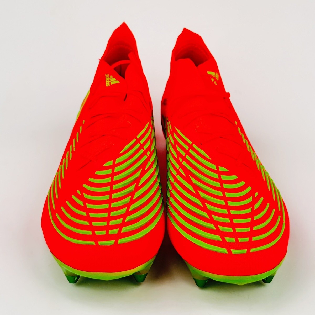 NEW Adidas Predator Edge.1 SG Soccer Cleats GW1016 Size 10.5 Solar Red Adidas Predator Edge.1 SG Solar Red Football Soccer Cleats  main image 4