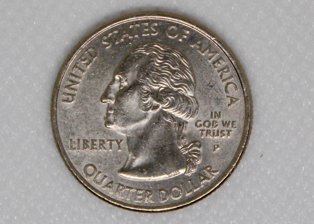2002 P Mississippi State Quarter Mint Error Obverse Die Error on