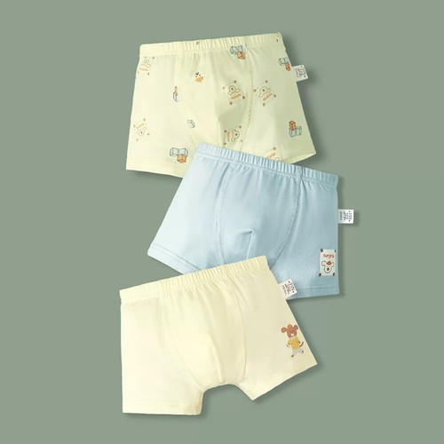 Paquete de 6 calzoncillos boxer peinados de algodón para niños pequeños ropa interior de entrenamiento para niños - Imagen 14 de 48
